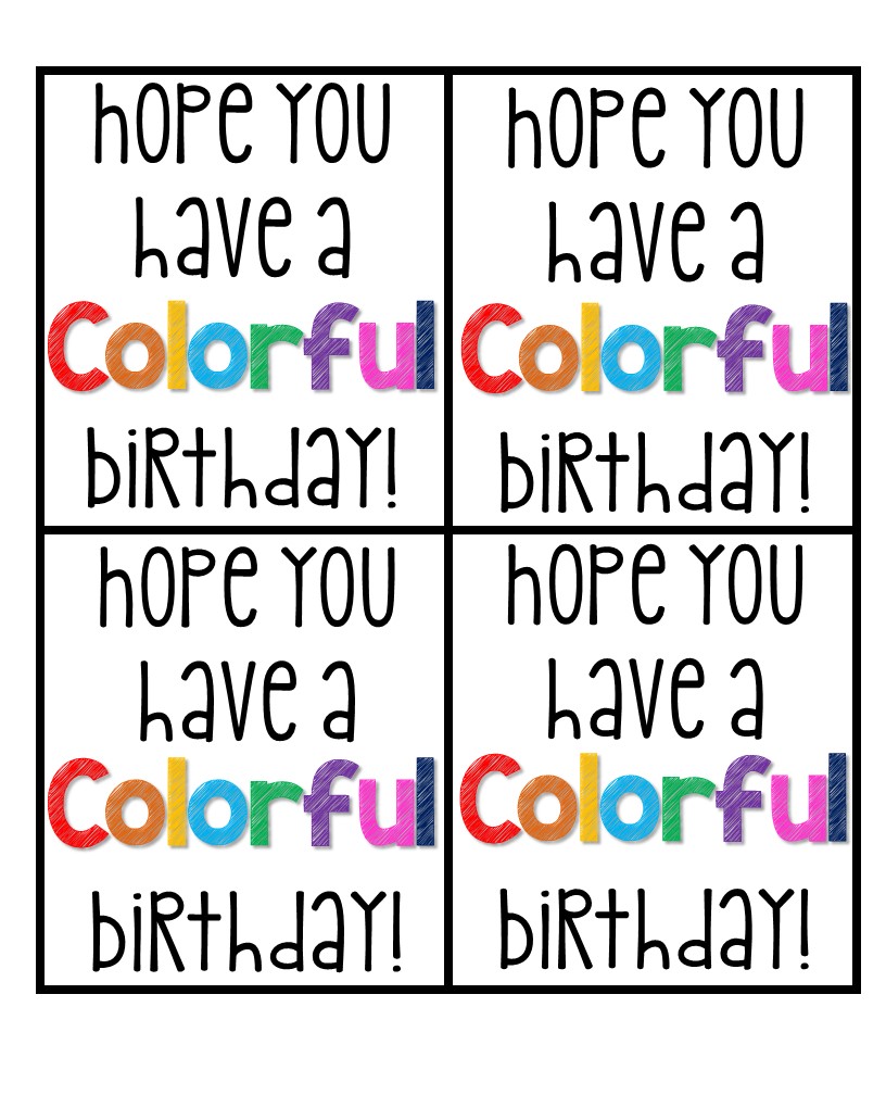 Birthday Tags