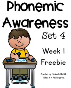 Phonemic Awareness Set 4 Intro and Freebie